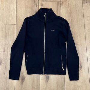 Lauren Ralph Lauren Navy Zip-Up Sweater
